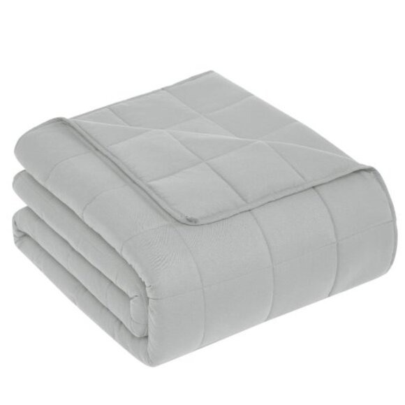 Cooling Weighted Blanket 12 LB Multi Sizes - Grey - Picture 1 of 7